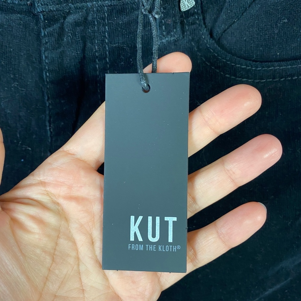 Kut from the Kloth Diana Stretch High Rise Skinny Corduroy Pants in Blac… - Picture 9 of 10